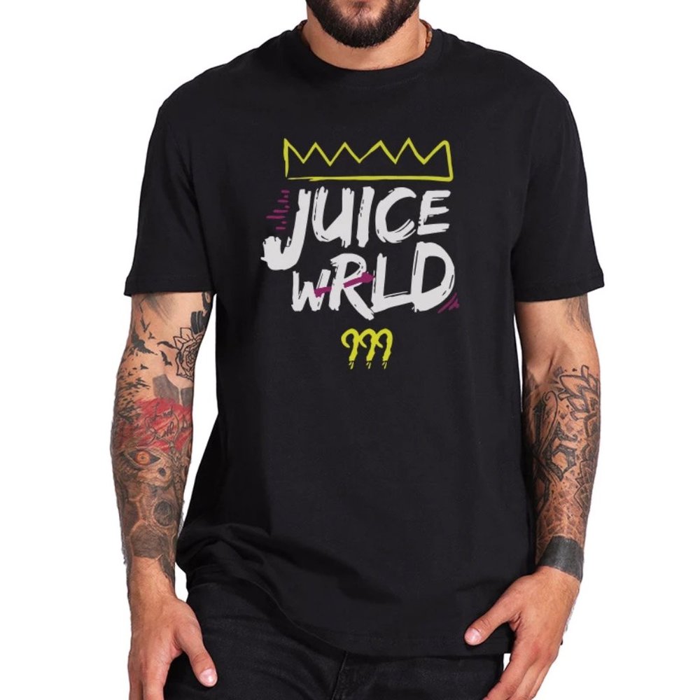 Vintage Juice Wrld 999 Crown Art Logo Tshirt, Juice Wrld Gift For Men and Women